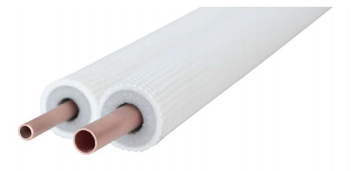Tube cuivre pré-isolé 3/8'+5/8' - 20mtr/rol